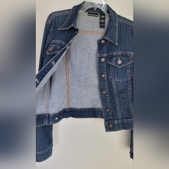 Junior Girls DKNY Denim Jeans Jacket Size L - Picture 7 of 9